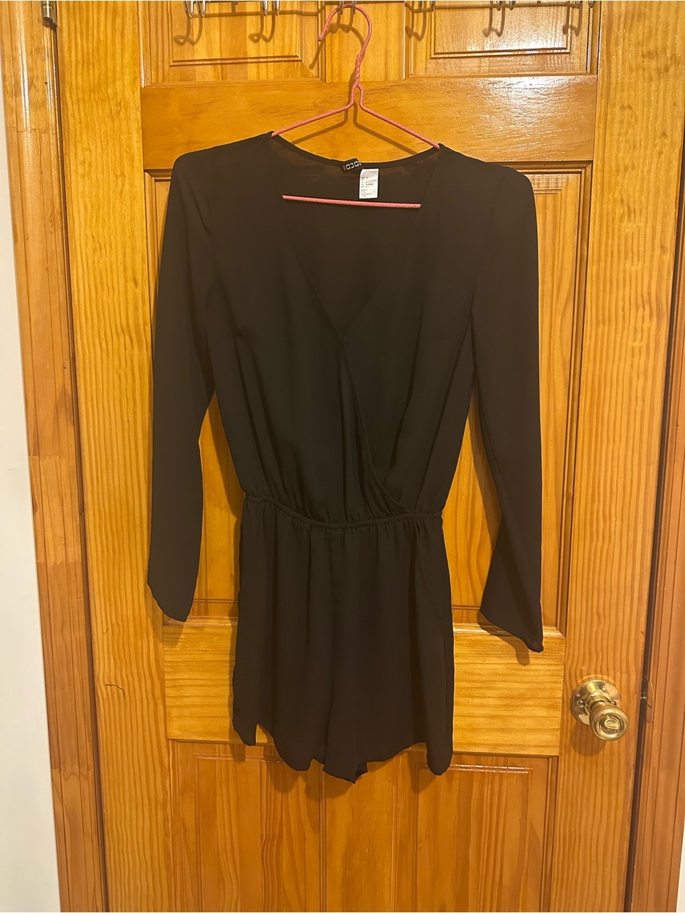 H&M Black Long-Sleeve Romper